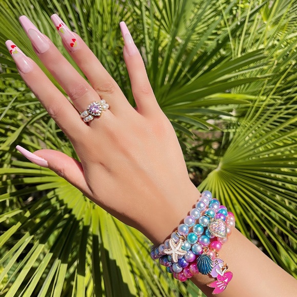 Mermaid handmade beaded bracelet - Picture 6 of 6